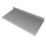 Nerūsējošā tērauda galda virsma pie sienas S-140 cm G-70 cm N