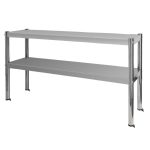 2 līmeņu virsplaukts galdam no nerūsējošā tērauda Mega-M S-100 cm G-30 cm H-60 cm N