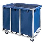 Viesnīcas veļas ratiņi Mega-M P-90 cm D-65 cm A-83,5 cm zili N