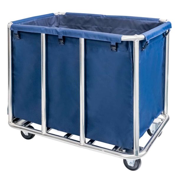 Viesnīcas veļas ratiņi Mega-M P-90 cm D-65 cm A-83,5 cm zili N