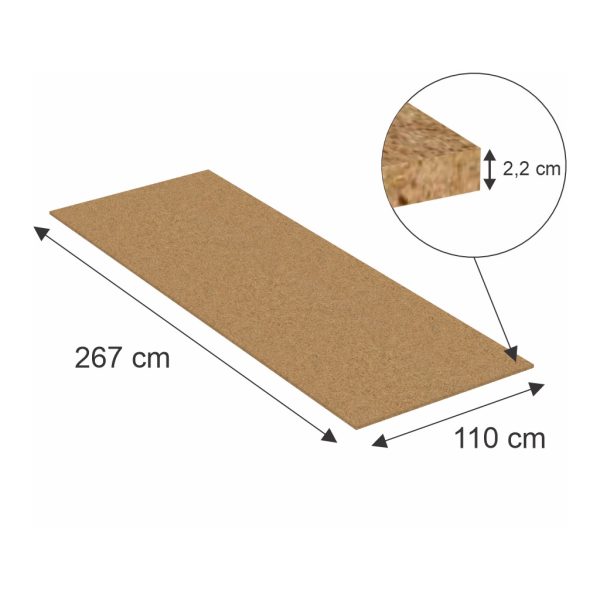 Plauktu pildījuma plāksne Mega-M L-267 cm G-110 cm H-2.2 cm N