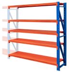 Noliktavas plaukts ar 5 plauktiem Mega-M FORTIS LIGHT H-200 cm L-192,5 cm G-50 cm papildus modulis (piegāde uz paletēm) N
