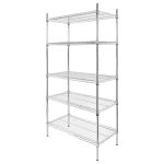 Hroma stiepļu plaukts 90x45x180 cm 5 plaukti